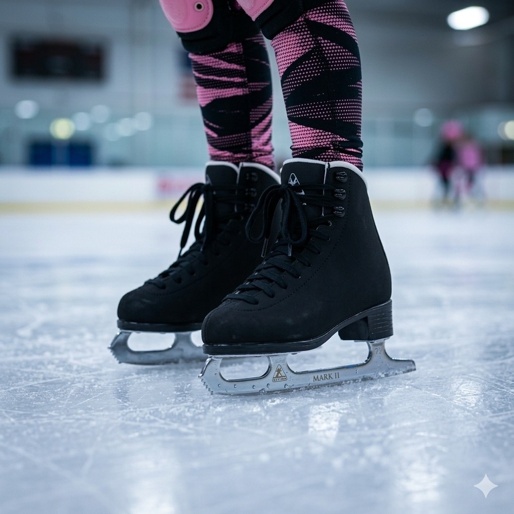 Jackson Mystique 1595 Figure Skates Ultima Mark II Blades Black Kids 11 **NEW**